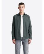 Chemise 100% coton vert profond