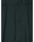 Pantalon de costume taille élastiquée vert profond