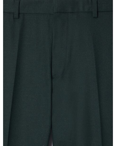 Pantalon de costume taille élastiquée vert profond