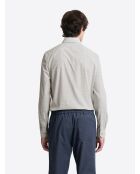 Chemise à motif en coton blanche