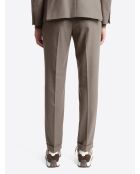 Pantalon de costume regular taupe