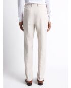 Pantalon de costume en Coton & Lin grège