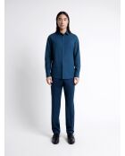 Pantalon de costume regular en Laine en mélangée bleu outremer