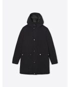 Parka à capuche noire