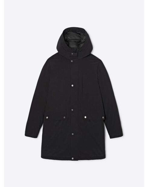 Parka à capuche noire