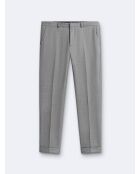 Pantalon de costume bistretch 100% Laine gris chiné clair