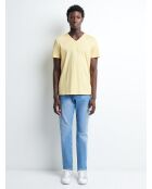 Jean slim en coton bleach bleu bleach