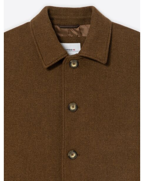 Pardessus en Laine mélangée chestnut