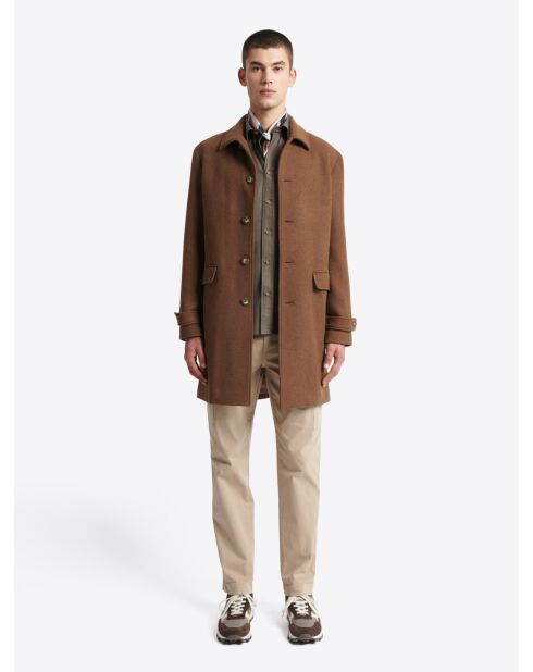 Pardessus en Laine mélangée chestnut