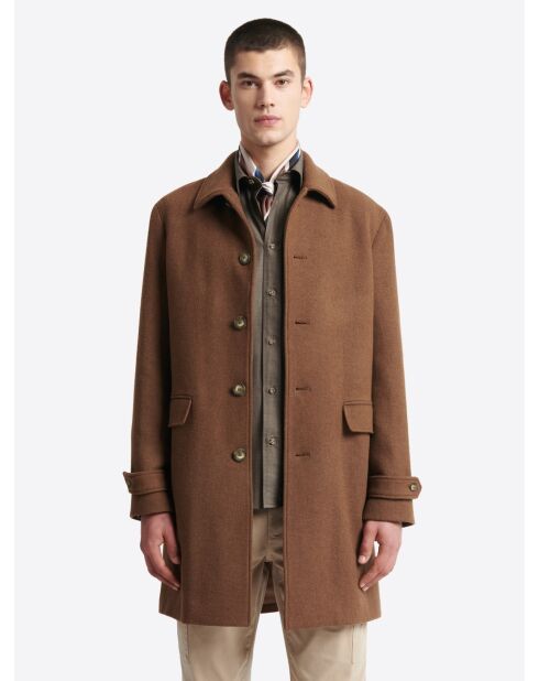 Pardessus en Laine mélangée chestnut