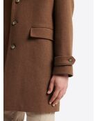 Pardessus en Laine mélangée chestnut