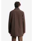 Parka col chemise 2 en 1 marron glacé