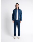 Cardigan zippé bleu outremer