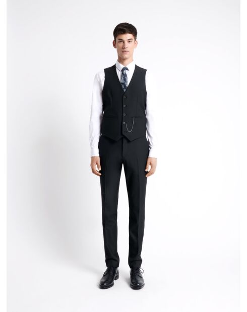 Gilet de costume bistretch noir