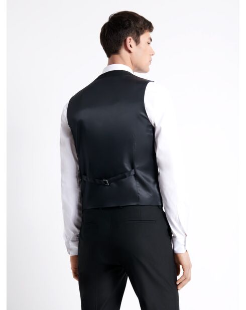 Gilet de costume bistretch noir