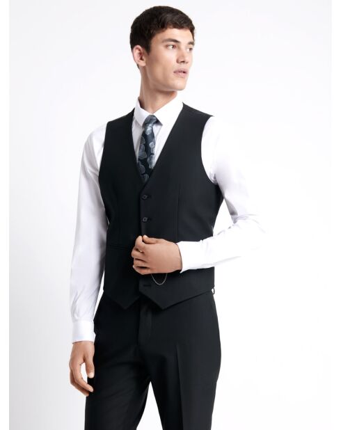 Gilet de costume bistretch noir