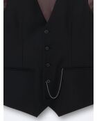 Gilet de costume bistretch noir