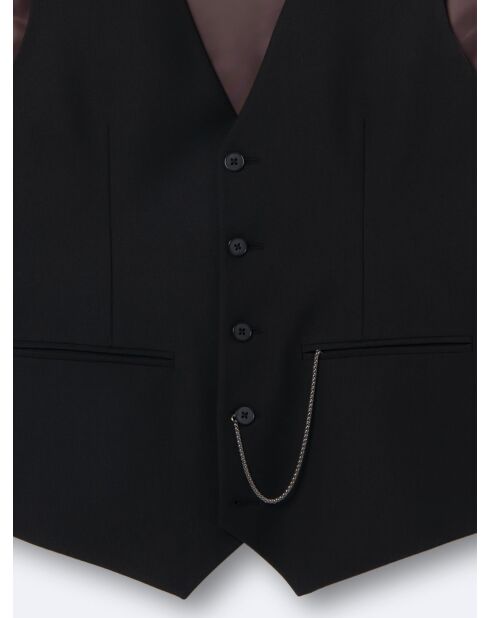 Gilet de costume bistretch noir