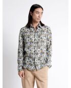 Chemise végétale 100% lin vert lichen