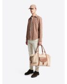 Chemise 100% coton fantaisie taupe