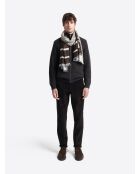 Cardigan à col zippé en laine mélangée choco