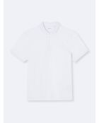 Polo manches courtes en Coton blanc