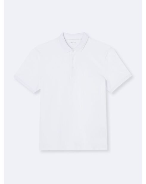 Polo manches courtes en Coton blanc