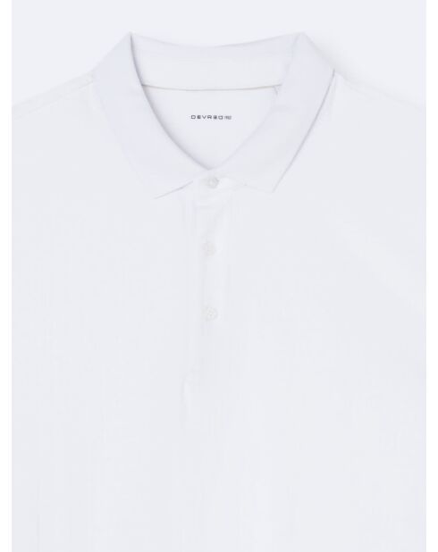 Polo manches courtes en Coton blanc