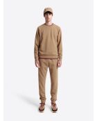 Pantalon homewear d'intérieur en Coton noisette