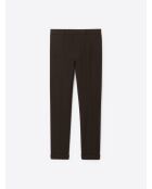 Pantalon de costume en matière recyclée chocolat