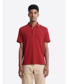 Polo manches courtes 100% Coton rouge ocre