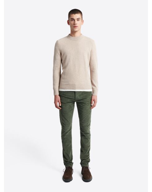Pantalon en velours vert
