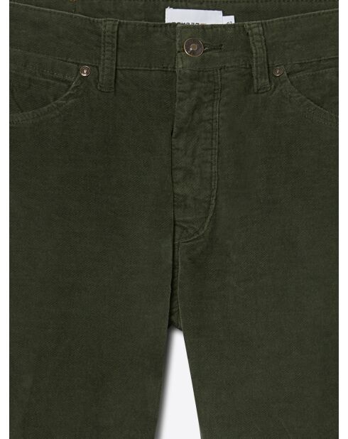 Pantalon en velours vert