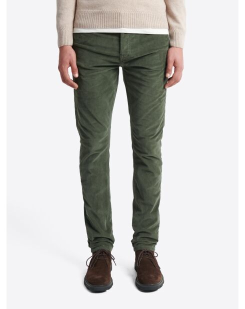 Pantalon en velours vert