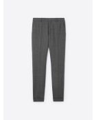 Pantalon de costume en laine peignée anthracite