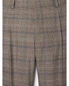 Pantalon de costume strech à carreaux chestnut