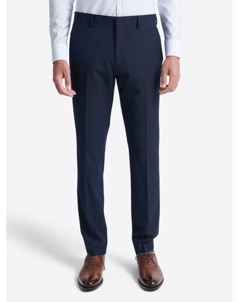 Pantalon de costume nouveau fit slim bleu marine