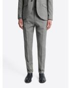 Pantalon de costume regular chiné gris souris