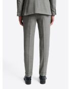 Pantalon de costume regular chiné gris souris
