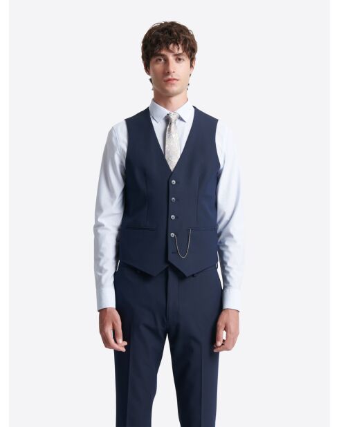 Gilet de costume bistretch bleu marine