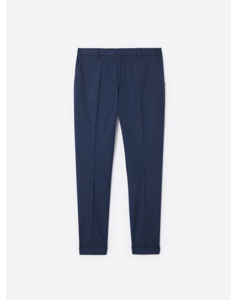 Pantalon de costume taille élastiquée bleu marine