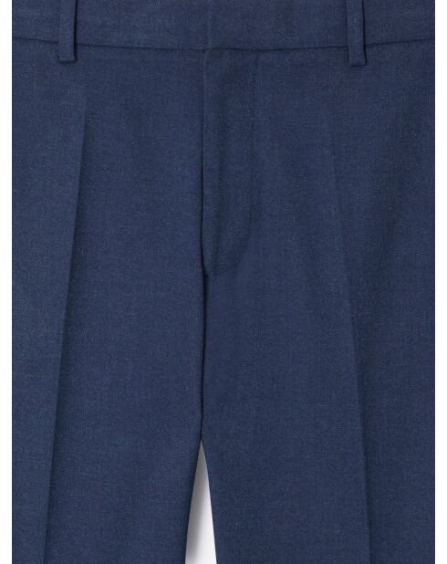 Pantalon de costume taille élastiquée bleu marine