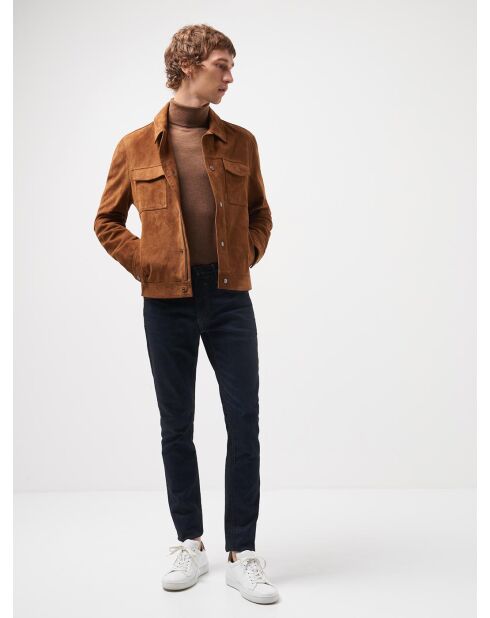 Pull col roulé 100% Laine mérinos camel