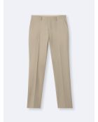 Pantalon de costume bistretch beige doux