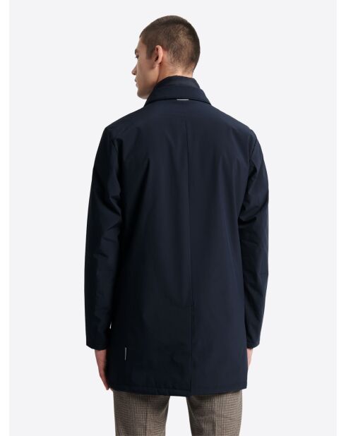 Parka col chemise 2 en 1 bleu marine