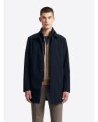 Parka col chemise 2 en 1 bleu marine