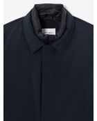 Parka col chemise 2 en 1 bleu marine