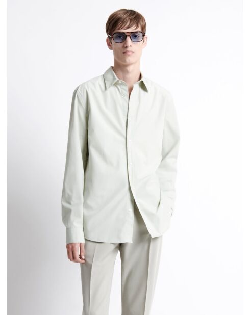 Chemise 100% coton regular - L'atelier vert sauge