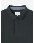 Polo manches longues 100% Coton vert profond