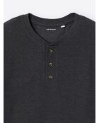 T-shirt manches longues anthracite chiné